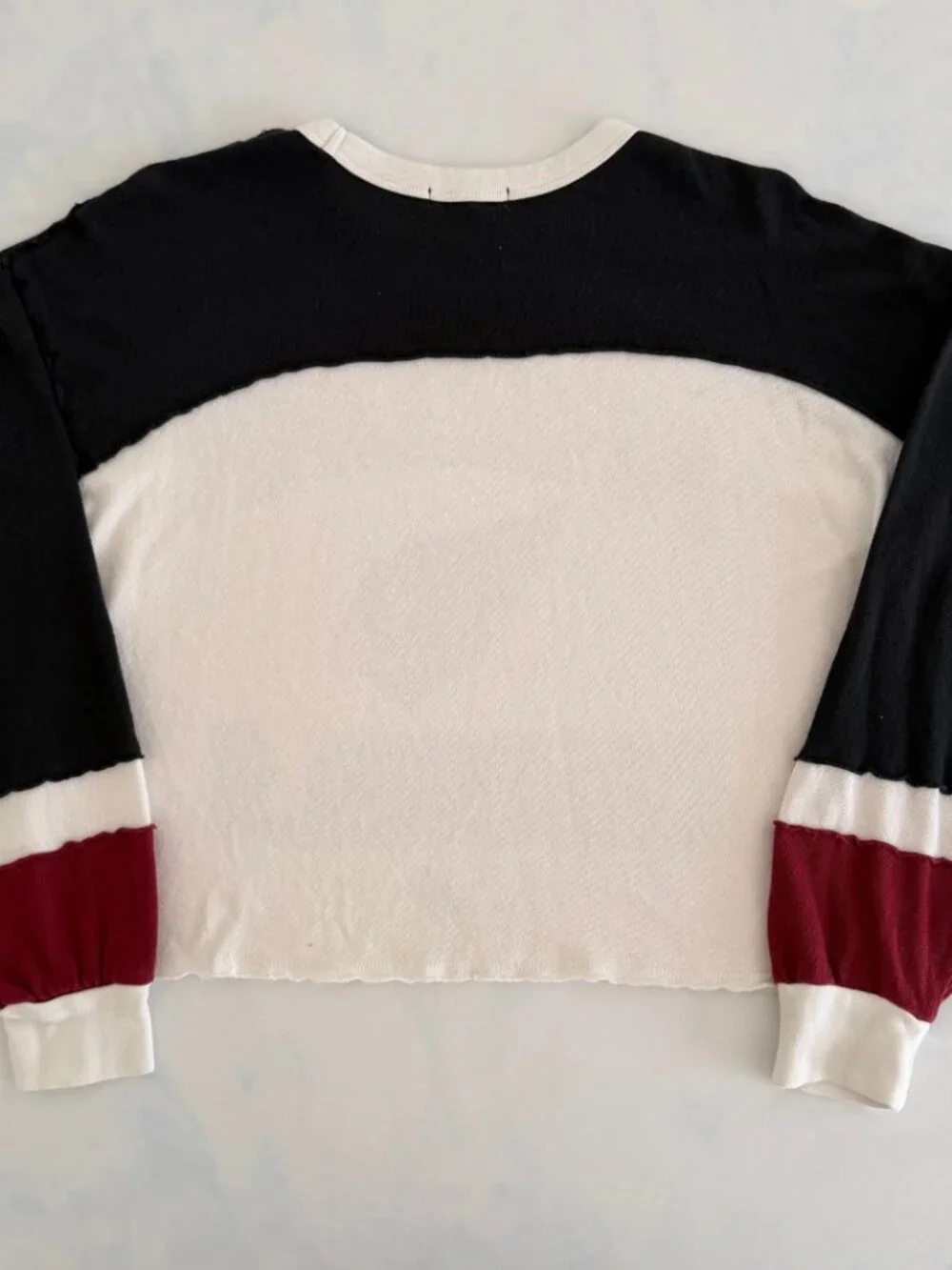 47 Arizona Cardinals Cropped Colorblock Long Sleeve Tee - Picture 2 of 8